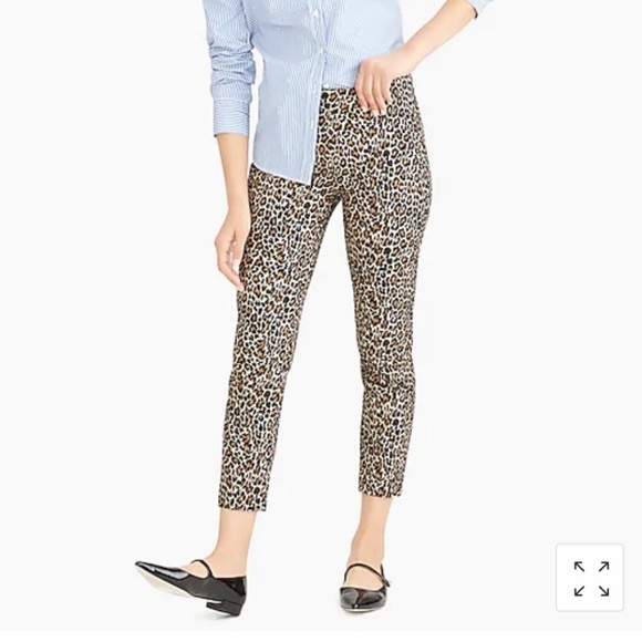 J. Crew Pants - NWT J. CREW Women’s Leopard Animal Print Winnie Pants (Size 6)